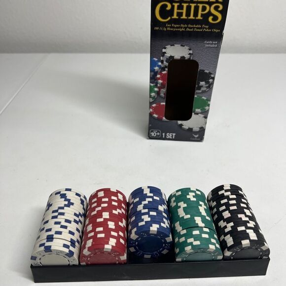Cardinal Classics Spin Master Games Poker Chips for 2 to 10 Players  96 Pieces - Picture 3 of 5